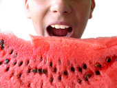 Sweet and cold and a mild diuretic, watermelon can be used for mild cases of heat exhaustion or to feel cooler on a hot summer day.